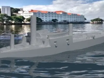 Ironclad Admiral Tamandare 3D print model