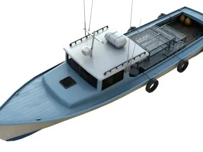 Lobster Fishing Boat 3D model