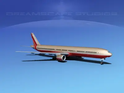 Boeing 777-300 Southwest 3D model