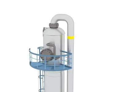 Dehydration equipment Low-poly 3D model