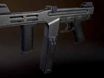 Spectre M4 Low-poly 3D model