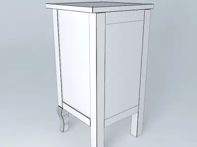 Nightstand with drawer Free 3D model