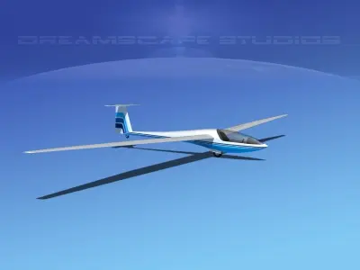 DG-400 17-Metre Motorglider V15 3D model