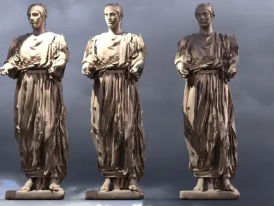Delphi robed Chariot driver  3D model