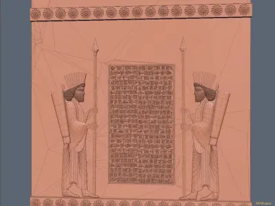 Soldier Wall Ancient 3D model