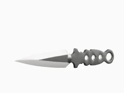 Throwing Knife 01 Low-poly 3D model