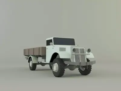 classic pickup truck model 3D model