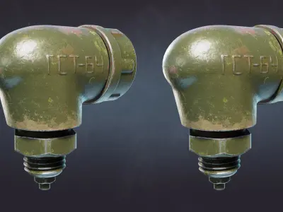 GST-64 Tank Lights Set 3D model
