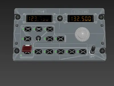 RADIO Panel Low-poly 3D model