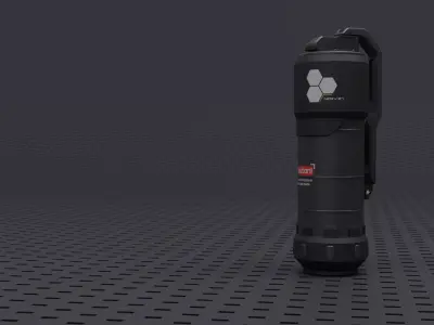 Flashbang Grenade Game Ready Low-poly 3D model