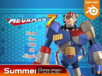 Boss Megaman 7 3D Model Collection