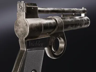 Webley Junior 177 Air Pistol 3D model