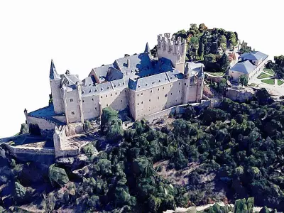 Castle of Segovia-Alcazar Low-poly 3D model