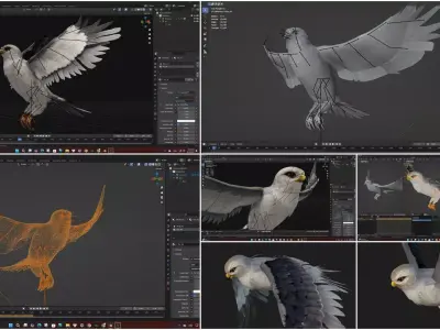 Pack-08 Bird 3D model