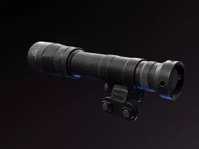 Scout Flashlight M640 Low-poly 3D model
