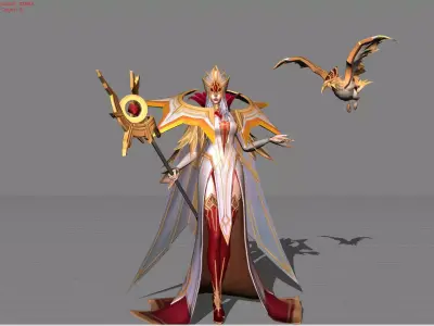 Pharsa Hierophant Low-poly 3D model