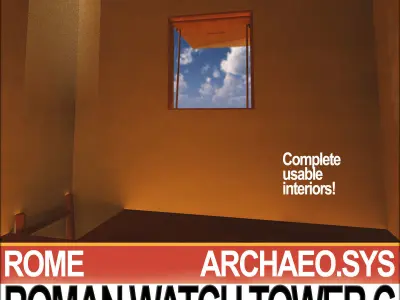 Roman Watch Tower C 3D model