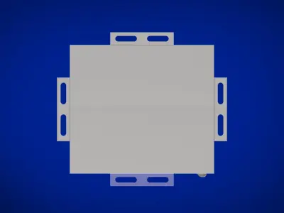 Metal Battery Box 3D model