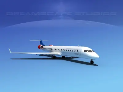 Bombardier CRJ900 SAS 3D model