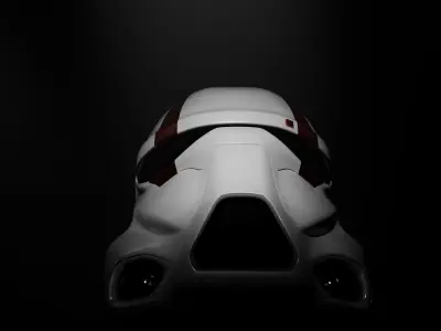 Star Wars Darth Trooper Helmet Low-poly 3D model