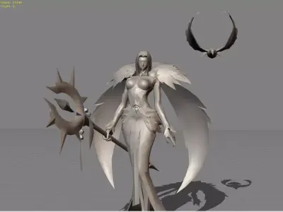 Phrasa Wings of Vengeance Low-poly 3D model
