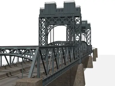 Robert F Kennedy Bridge Low-poly 3D model