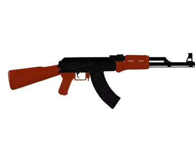 AK47 High Poly 3D Model  Ultra Detailed Game  Cinematic Asset 3D model