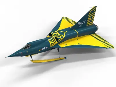 Convair YF2Y Sea Dart 3D model