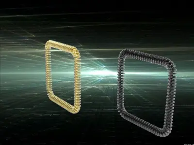 Helical Sweep around a curve Free 3D model