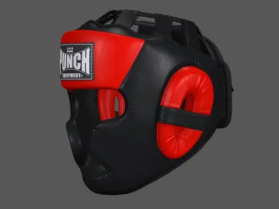 Boxing Headgear Sparring Protection Punch Equipament 3D model