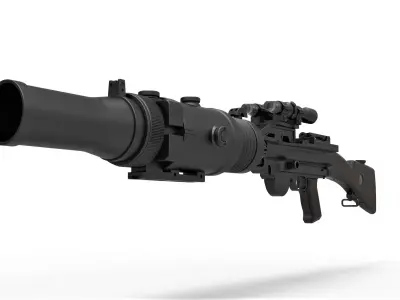 Stormtrooper Heavy Blaster T-21B from Star Wars 3D model