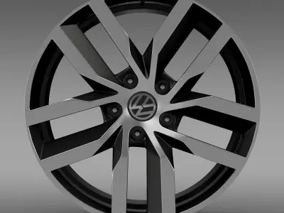 Volkswagen Golf S rim 3D model