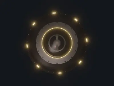 Spacial UFO - OVNI - Space Ship - Flying Saucer 3D model 3 3D model