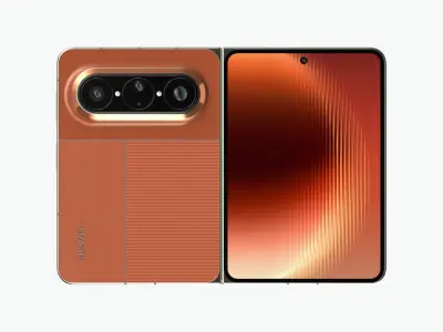 Huawei Pura X Max Vibrant Orange 3D model
