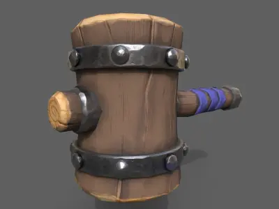 Hammer fortnite Free low-poly 3D model