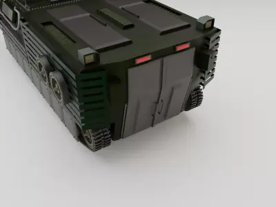  Modern Infantry Fighting Vehicle IFV  Detailed high poli model Low-poly 3D model