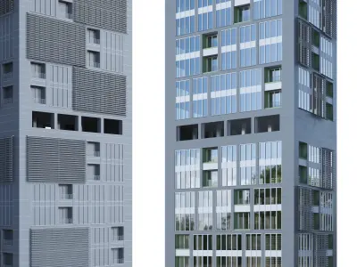 Apartment Building 05 3D model