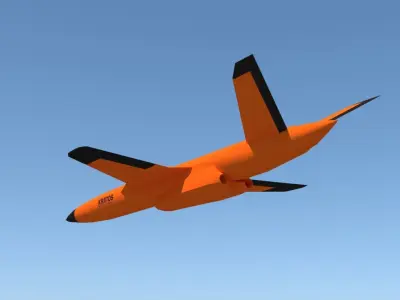 MQM-178 UAV Low-poly 3D model
