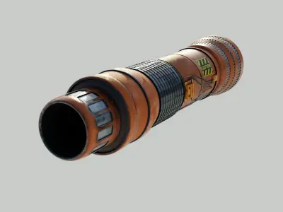 Turbine 3D model PBR materials 4K Low-poly 3D model