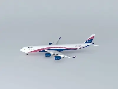 Arik Air Airbus A340-500 Free 3D model