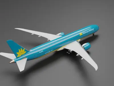 Boeing 787-10 Vietnam Airlines 3D model
