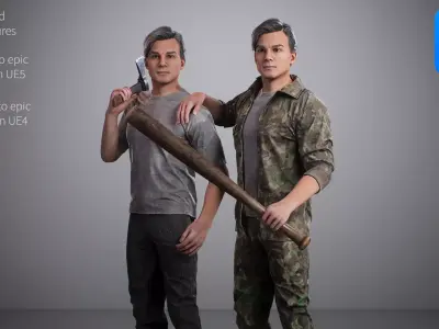 Survival 02 Low-poly 3D model