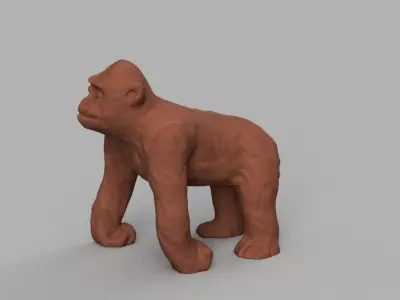 Gorille gorilla 3D print model