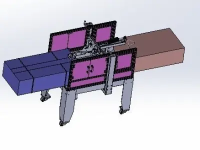 Plastic pressing machine 3D model