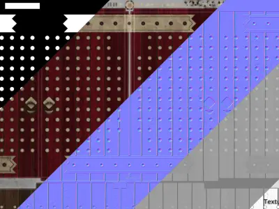 JA Kit 01 Outer Enclosure Wall B Low-poly 3D model