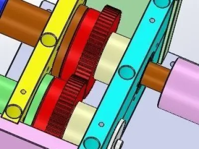 Gear drive module 3D model