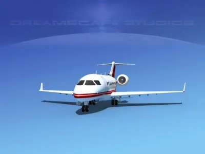 Bombardier Challenger CL-605 V01 3D model