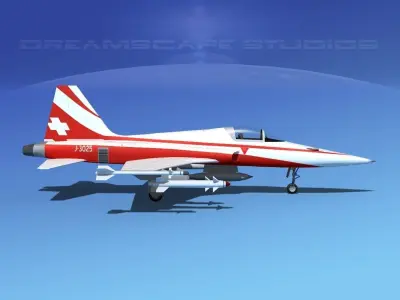 Northrop F-5E Tiger Switzerland 3D model