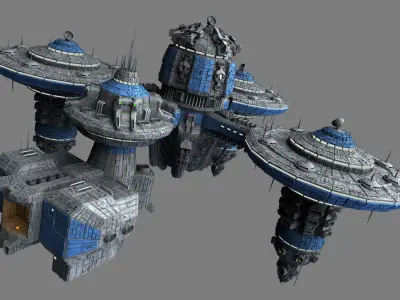 Icarus Orbital - Space Station 3D model