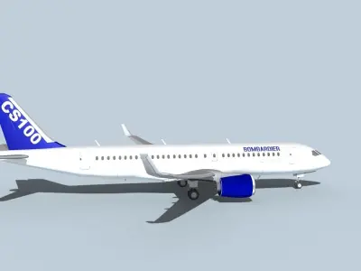 Bombardier CS100  3D model